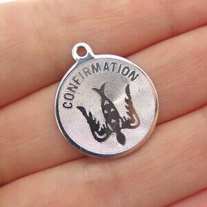 Charm Craft 925 Sterling Silver Vintage Confirmation Pendant